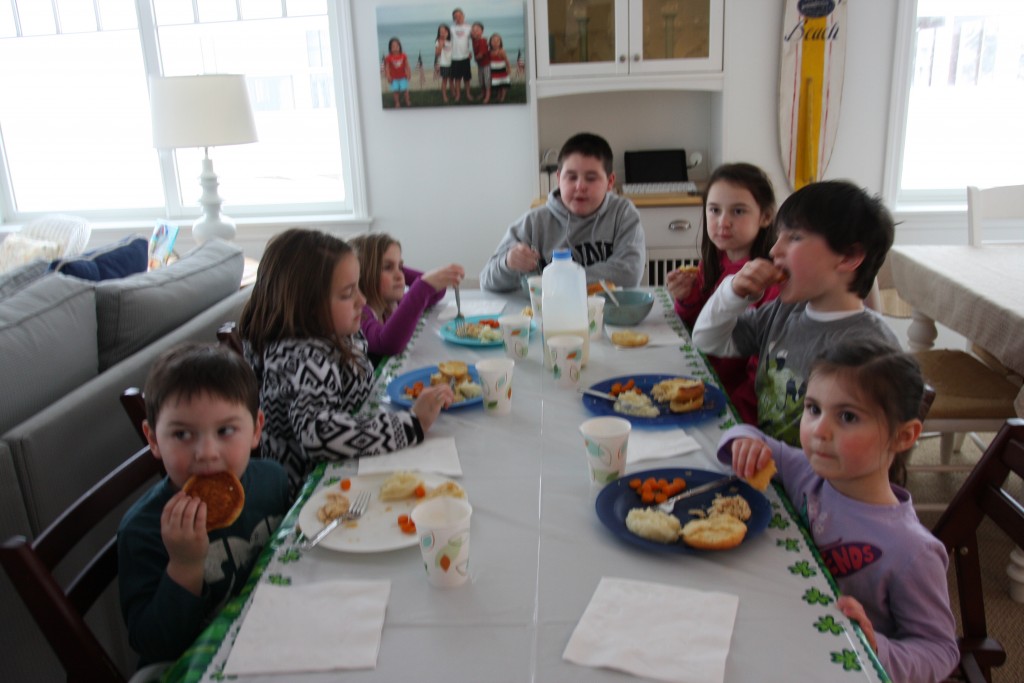 we all got together at the beach for a Sunday dinner.  there's less